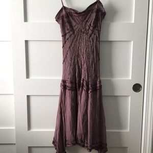 Beaded flapper purple dress heavy beautiful small